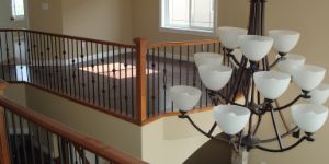 new railings and staircase bannister